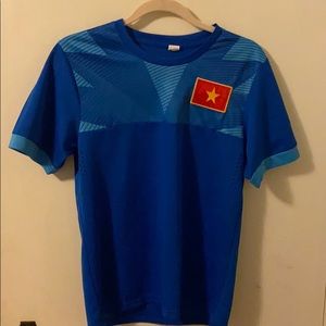 Men Med Blue Vietnam Soccer Jersey